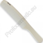 Dewal Расческа рабочая Super thin CF015/1 с ручкой, белая, 19см - фото