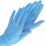 Перчатки нитриловые XL голубые 50пар/100шт/уп  - фото