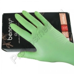 Benovy Перчатки нитриловые Мятно-зеленые S, 100шт (неопудренные) - фото