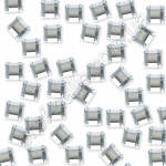 Swarovski Стразы Квадратики Crystal серебряные 3мм, 20шт (ромбики) - фото