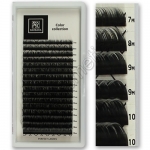 Barbara Омбре Черные ресницы на концах белые Микс (C 0.10/7-15mm) - фото