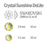 Swarovski Мини-набор страз Crystal Sunshine DeLite, 30шт  - фото