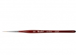 Roubloff Кисть страйпер/имитация колонка DS43R №10/0, бордовая ручка - фото