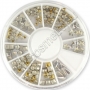 Стикеры металлические для дизайна  СМ-01(серебро, золото) в карусели - фото