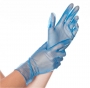 SAF&TY Перчатки Виниловые Голубые М, 100шт/50пар/уп 