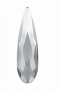 Swarovski Стразы "дождик" 2304 Crystal серебряные, 10шт - фото