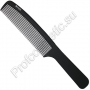 Dewal Расческа рабочая Super thin CF014 с ручкой, средняя черная, 20,5см - фото