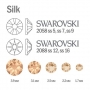 Swarovski Набор страз Silk бежевый айвори 40шт (ss5 - 20шт,ss7 - 20шт)  - фото