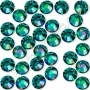 Swarovski Стразы Emerald АВ ss 3 изумрудные голограммные, 100шт - фото